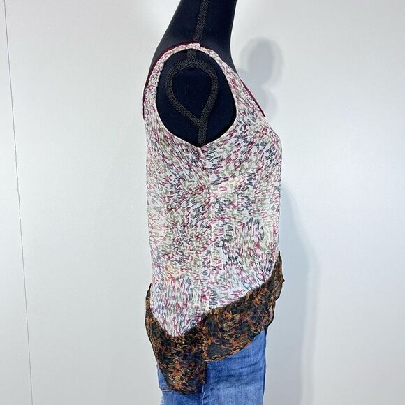 American Rag Sheer Tank Top Sz Small Women’s Multicolor - Picture 3 of 5